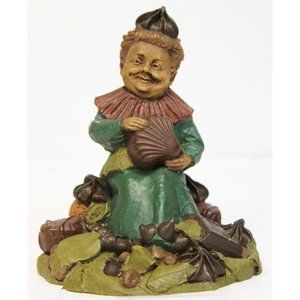 VTG 1985 Carin Studios Tom Clark Candy Gnome Chocolate Figurine Wood Carved look